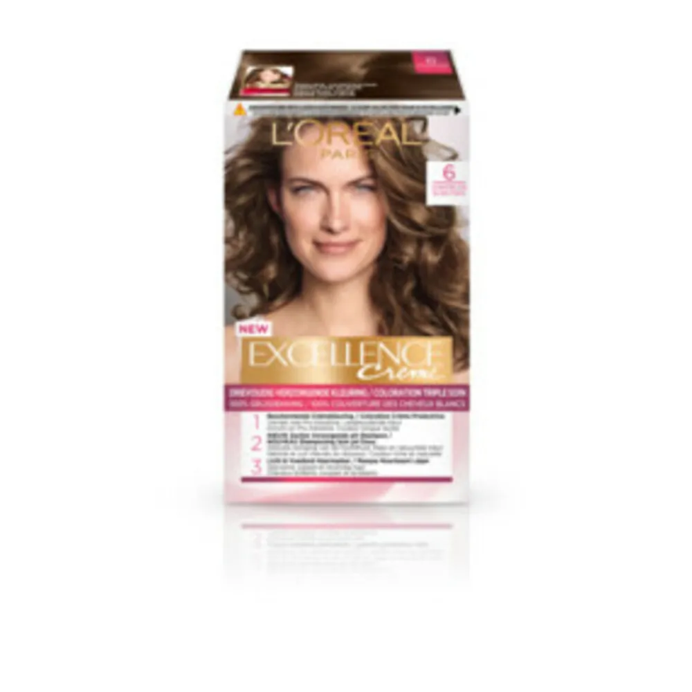 Discount L'Oréal Excellence Creme 6 Donker Blond + Magic Retouch Uitgroeispray Donkerblond 75 ml Pakket Haarkleuring