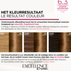 L'Oréal Excellence Crème Permanente Crèmekleuring 6.3 Donker Goudblond^LOréal New