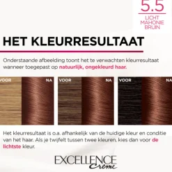 L'Oréal Excellence Crème Permanente Crèmekleuring 5.5 Licht Mahoniebruin^LOréal Outlet