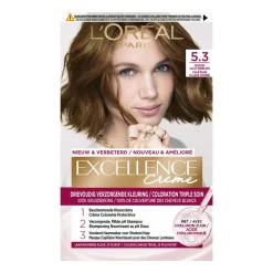 L'Oréal Excellence Crème Permanente Crèmekleuring 5.3 Licht Goudbruin^LOréal Online