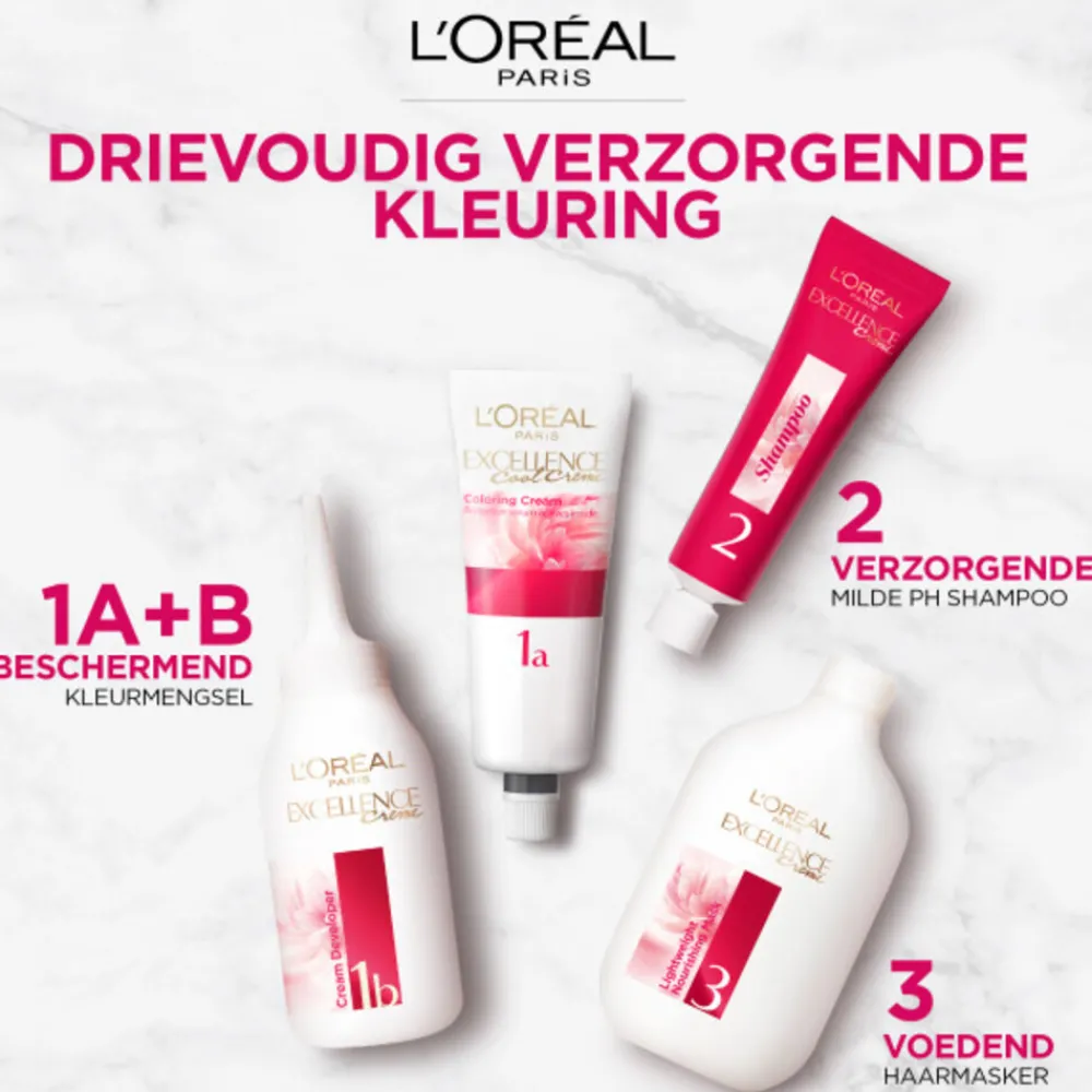 L'Oréal Excellence Crème Permanente Crèmekleuring 7.43 Koper Goudblond^LOréal Hot