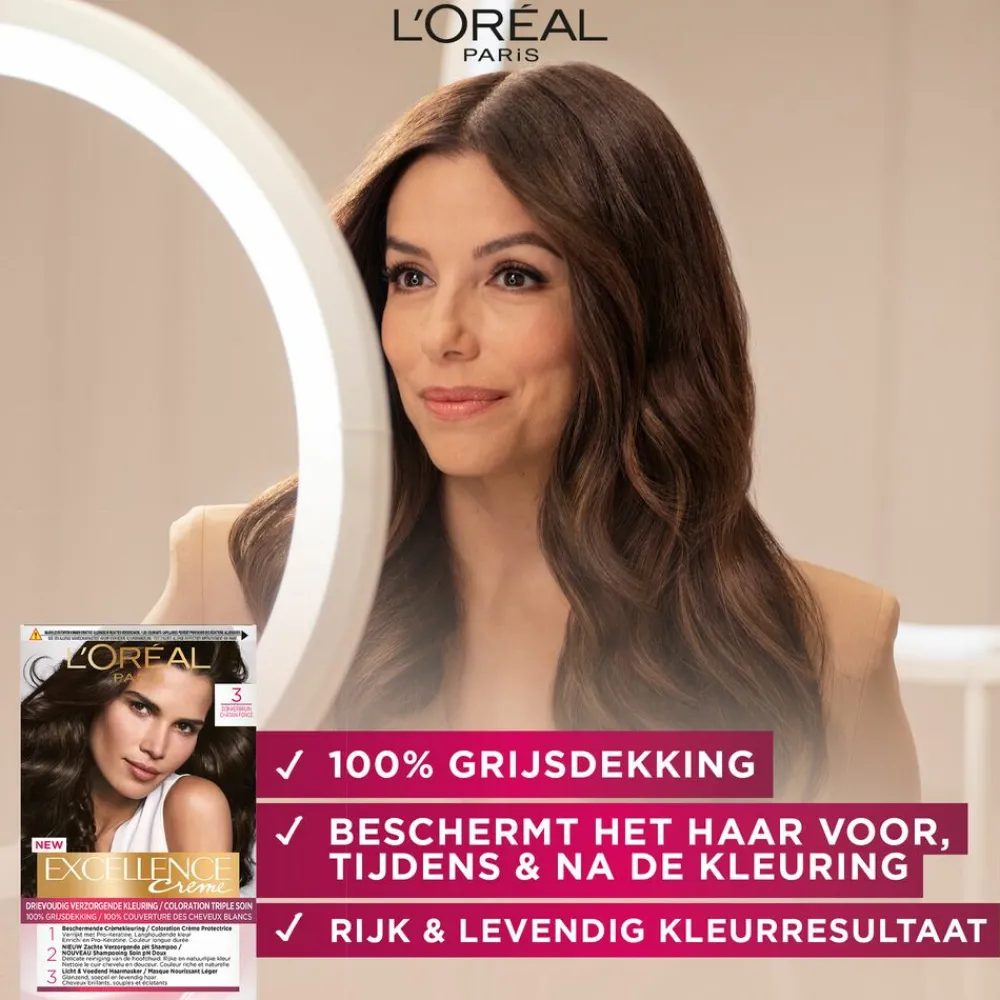 L'Oréal Excellence Crème Permanente Crèmekleuring 7.7 Honingbruin^LOréal Best