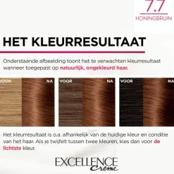 L'Oréal Excellence Crème Permanente Crèmekleuring 7.7 Honingbruin^LOréal Best