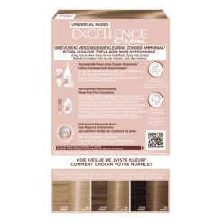 L'Oréal Excellence Crème Universal Nudes Permanente Haarkleuring 8U Universeel Lichtblond^LOréal
