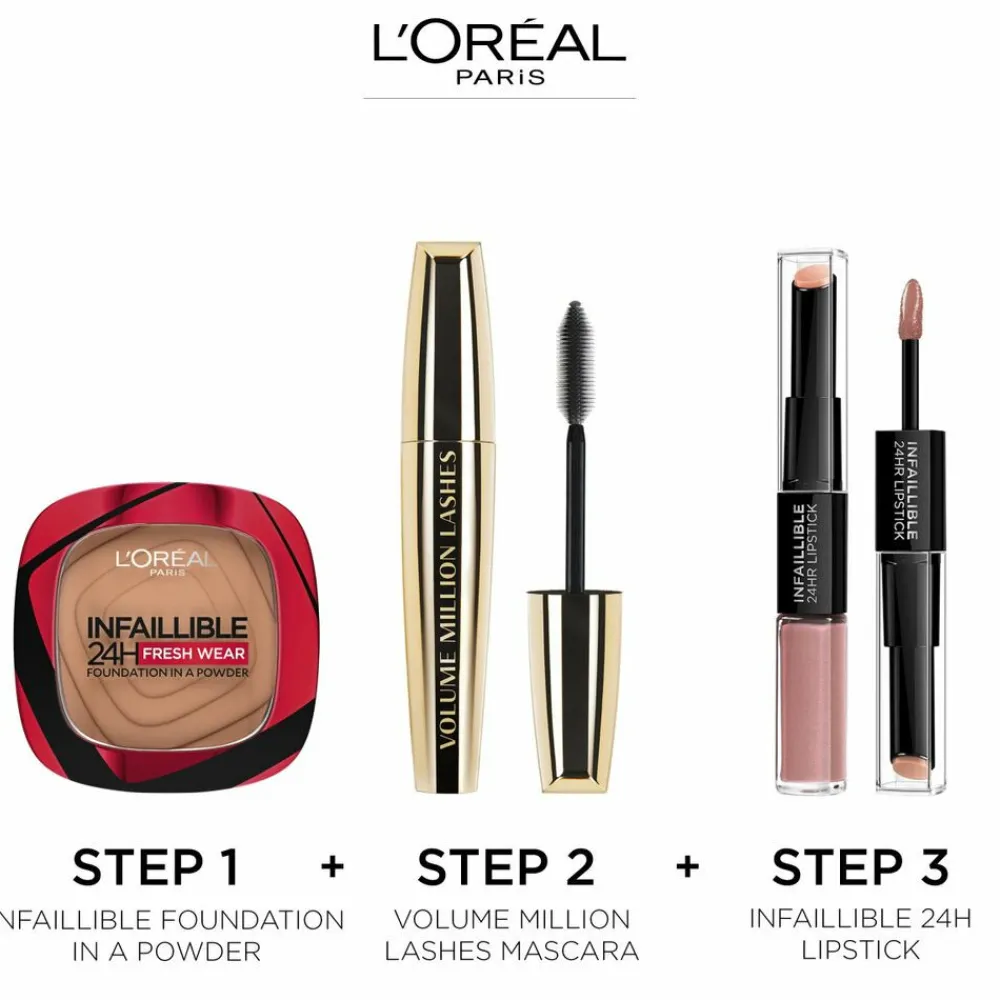 Foundation<LOréal L'Oréal Infaillible 24H Fresh Wear Foundation Poeder 120 Vanille 8 gr