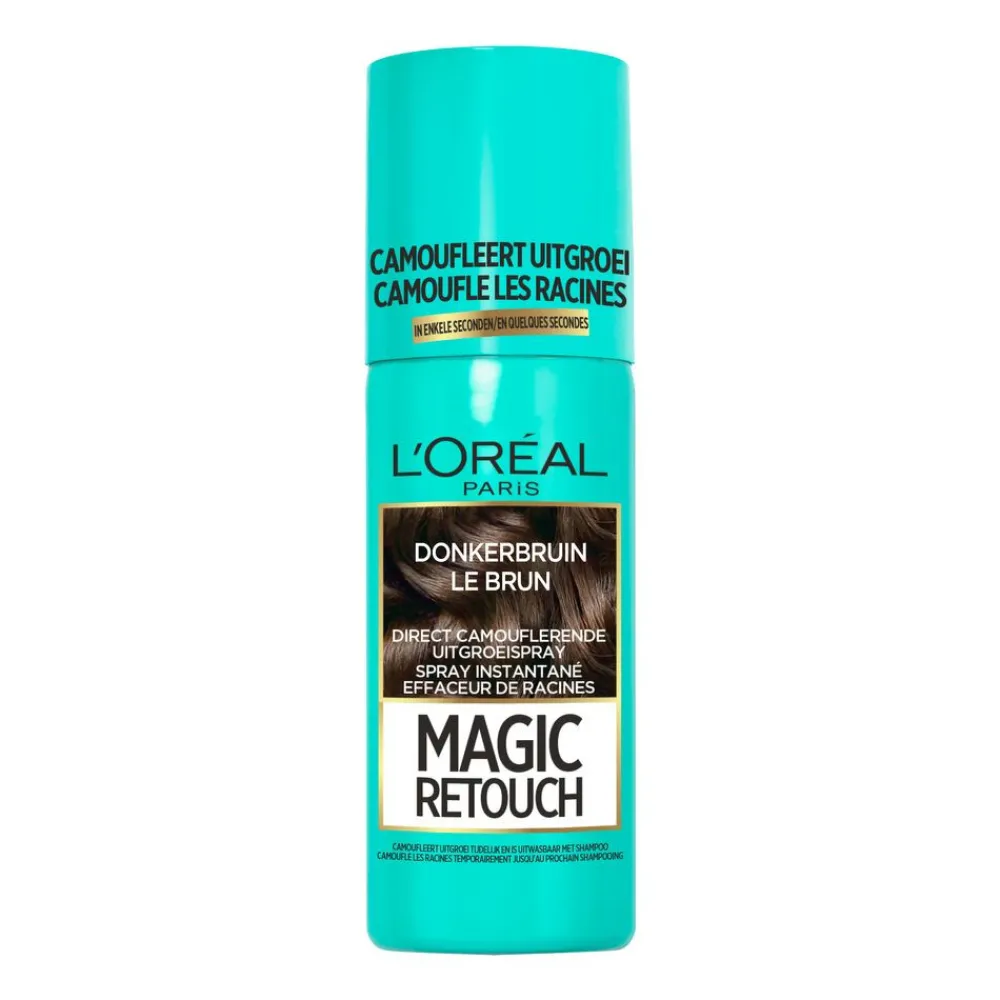 Haarkleuring<LOréal L'Oréal Magic Retouch Uitgroeispray Donkerbruin 75 ml