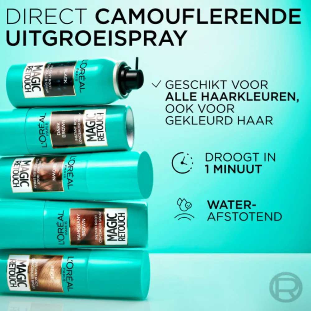 Haarkleuring<LOréal L'Oréal Magic Retouch Uitgroeispray Donkerbruin 75 ml