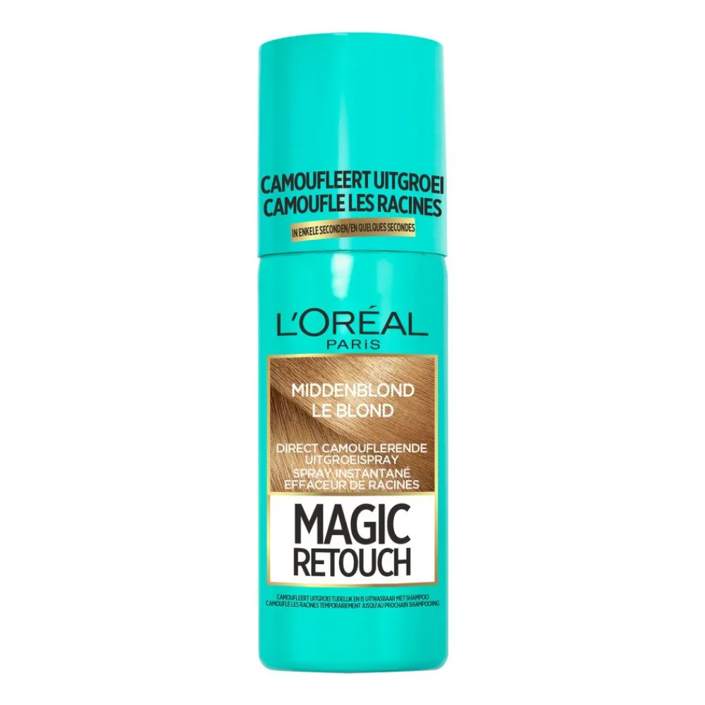 Haarkleuring<LOréal L'Oréal Magic Retouch Uitgroeispray Middenblond 75 ml