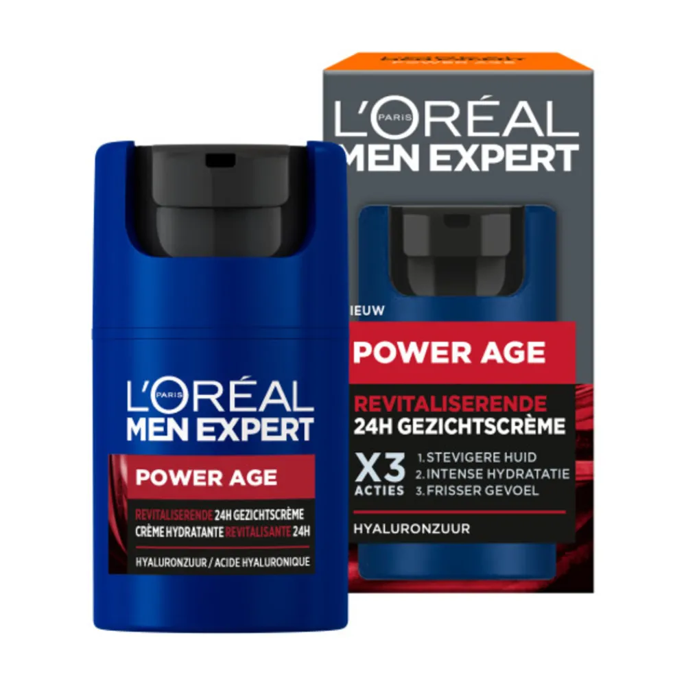 Dag- & Nachtcrème<LOréal L'Oréal Men Expert Power Age Revitaliserende 24H Gezichtscrème 50 ml
