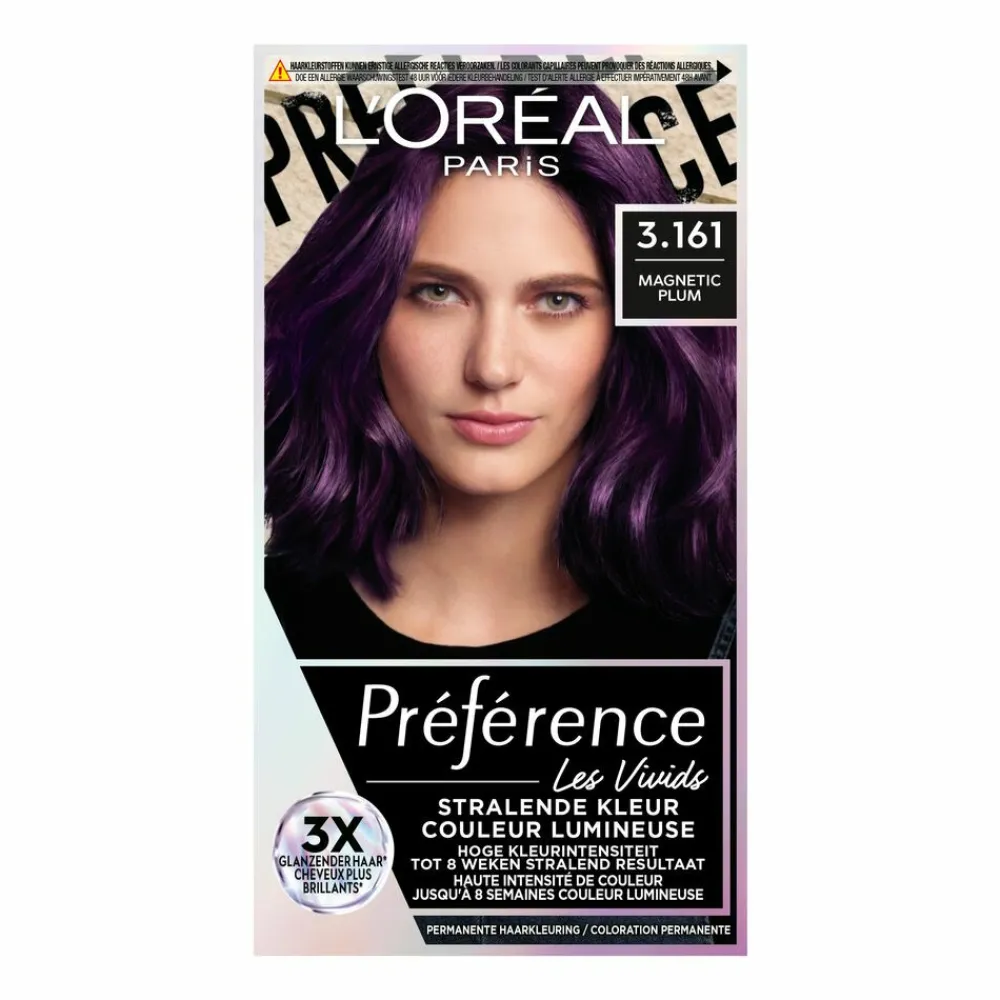 L'Oréal Preference Vivids Permanente Haarkleuring 3.161 Magnetic Plum^LOréal Discount