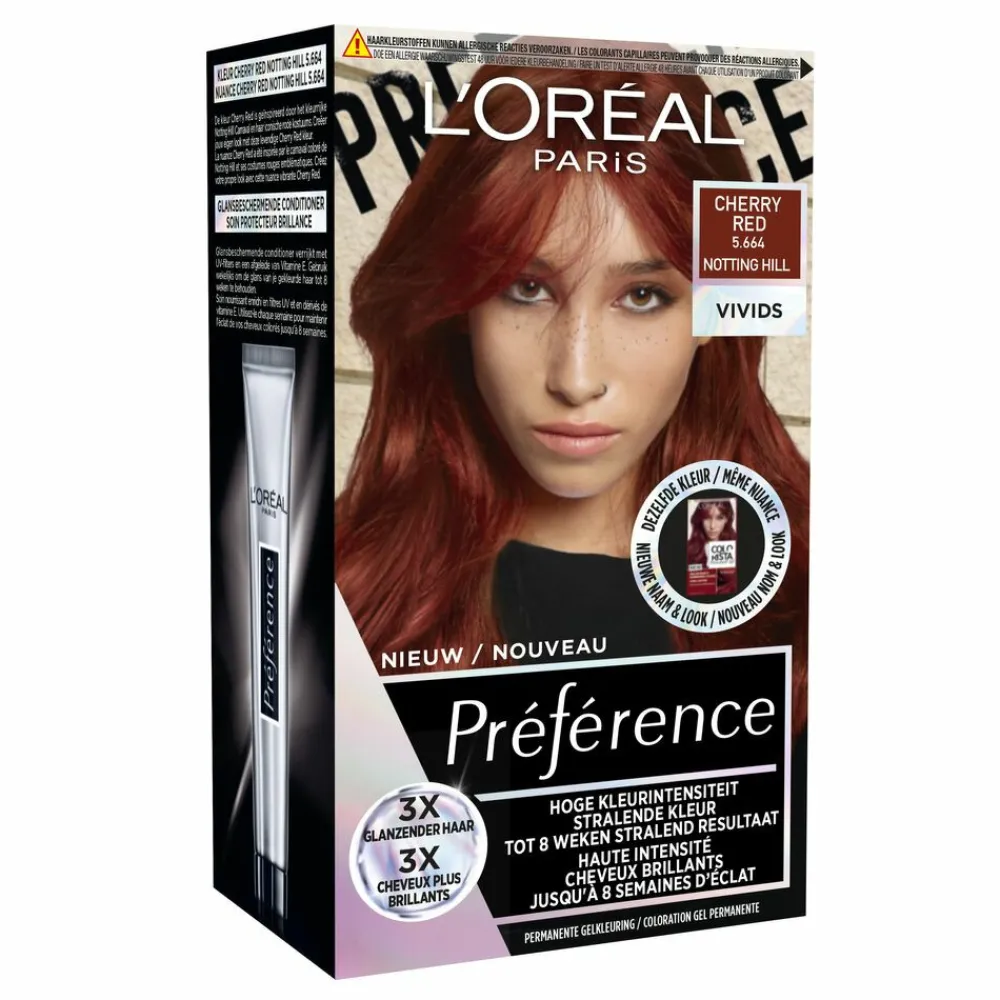 L'Oréal Preference Vivids Permanente Haarkleuring 5.664 Cherry Red^LOréal Best