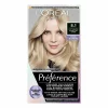 L'Oréal Préférence Cool Blondes Permanente Haarkleuring 8.1 Licht Asblond Haarkleuring