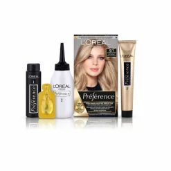 L'Oréal Préférence Cool Blondes Permanente Haarkleuring 8.1 Licht Asblond Haarkleuring