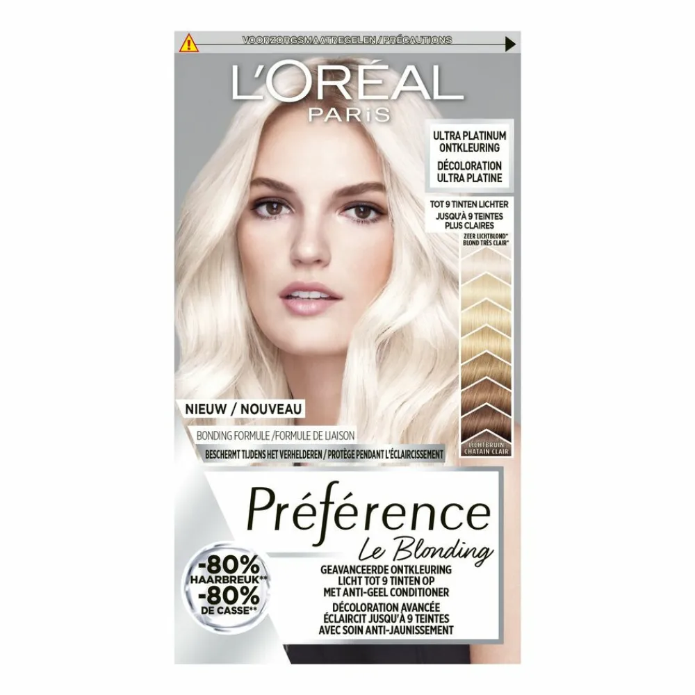Outlet L'Oréal Préférence Le Blonding Ontkleuring Ultra Platinum - Platinum Blond Haarkleuring