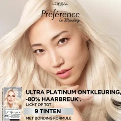 Outlet L'Oréal Préférence Le Blonding Ontkleuring Ultra Platinum - Platinum Blond Haarkleuring
