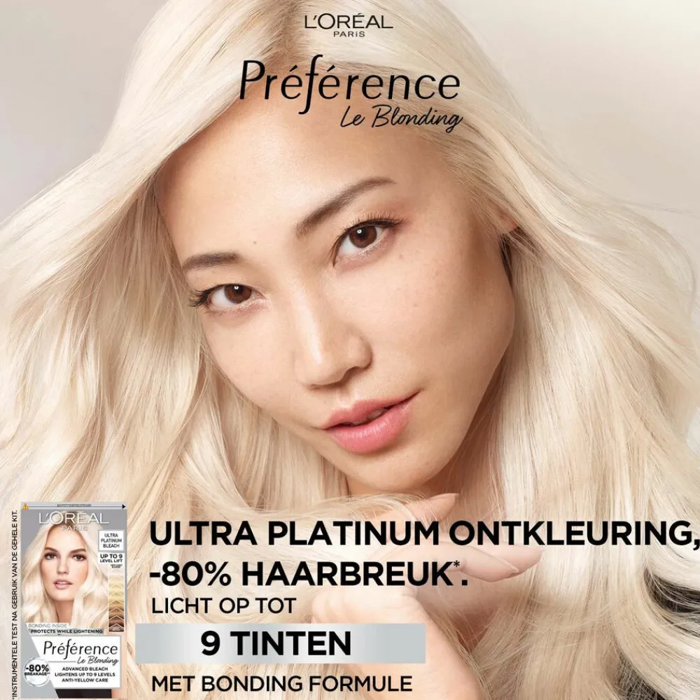 Outlet L'Oréal Préférence Le Blonding Ontkleuring Ultra Platinum - Platinum Blond Haarkleuring