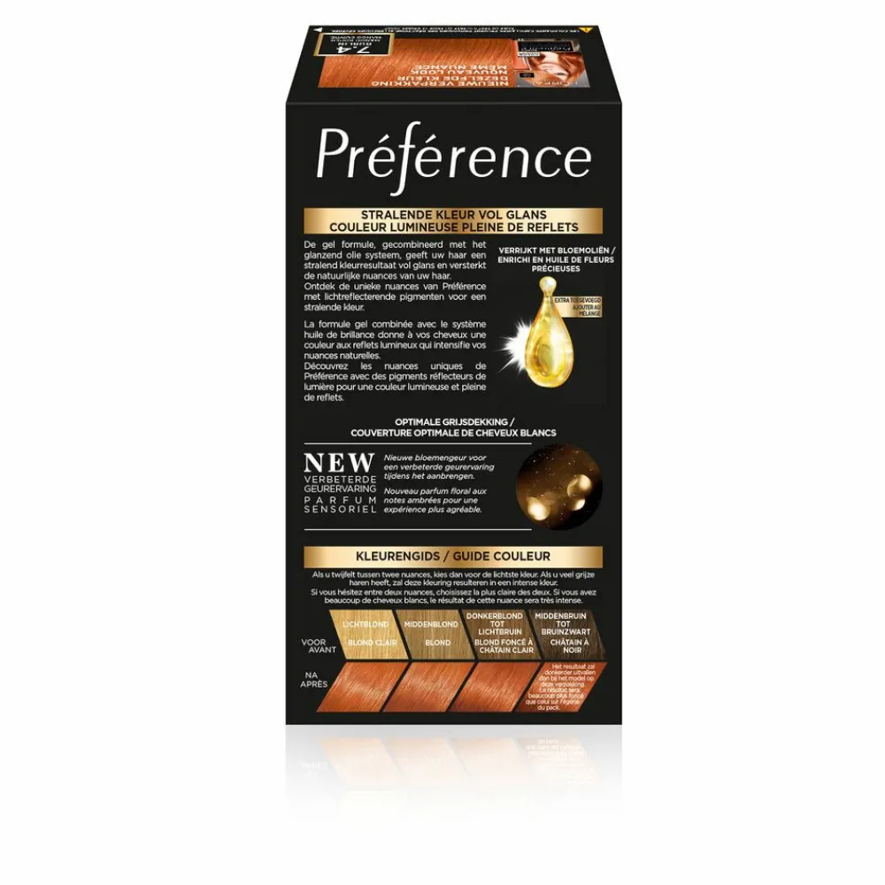 Haarkleuring<LOréal L'Oréal Préférence Permanente Haarkleuring 7.4 Mango Koper