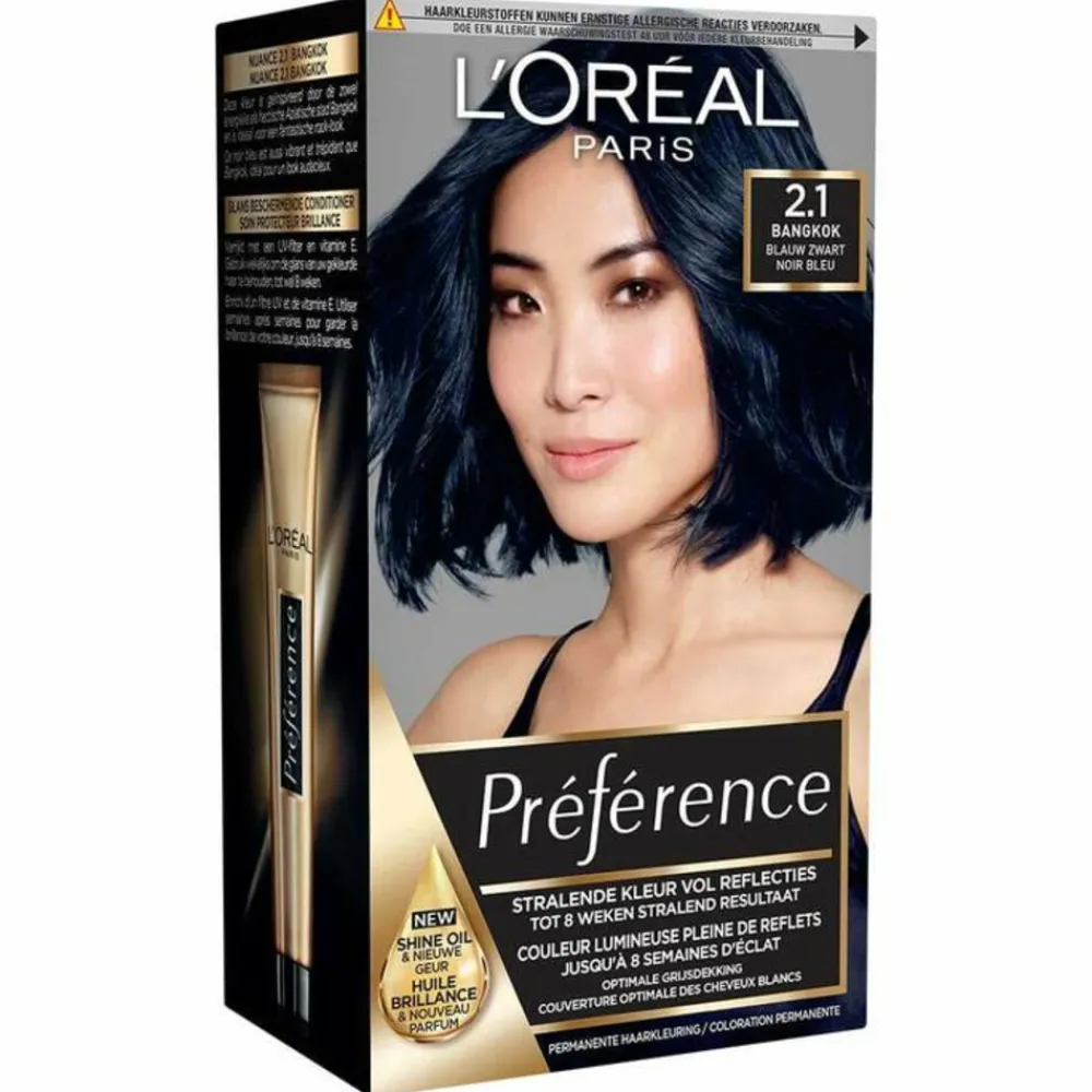 Haarkleuring<LOréal L'Oréal Préférence Permanente Haarkleuring 2.1 Blauw Zwart
