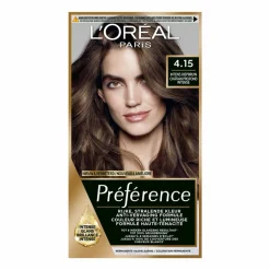 Haarkleuring<LOréal L'Oréal Préférence Permanente Haarkleuring 4.15 Diep Kastanjebruin