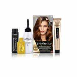 New L'Oréal Préférence Permanente Haarkleuring 5.3 Licht Goudbruin Haarkleuring