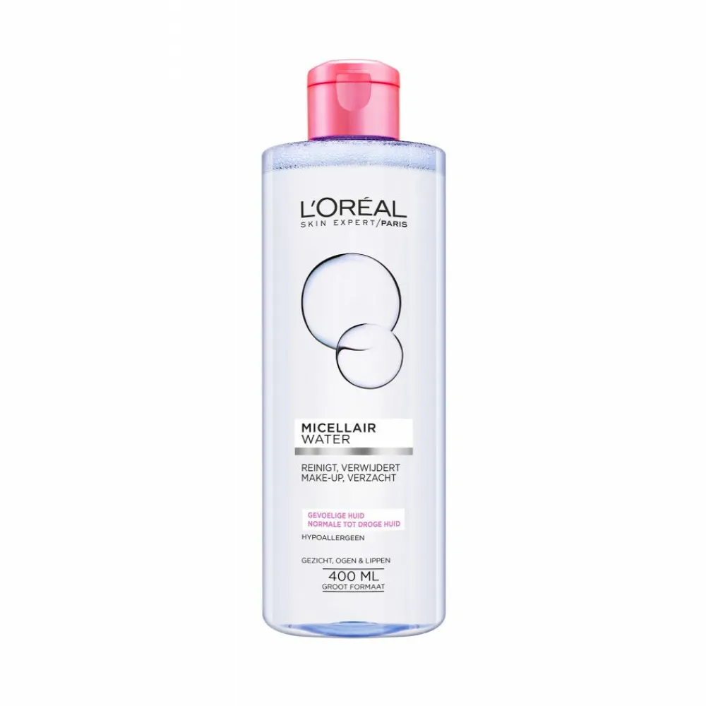 Outlet L'Oréal Skin Expert Micellair Water Droge en Gevoelige Huid 400 ml Make-Up Remover|Reiniging