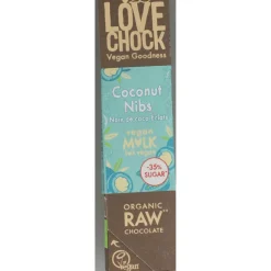 Chocolade<Lovechock Coconut Nibs Creme Bio 40 gr