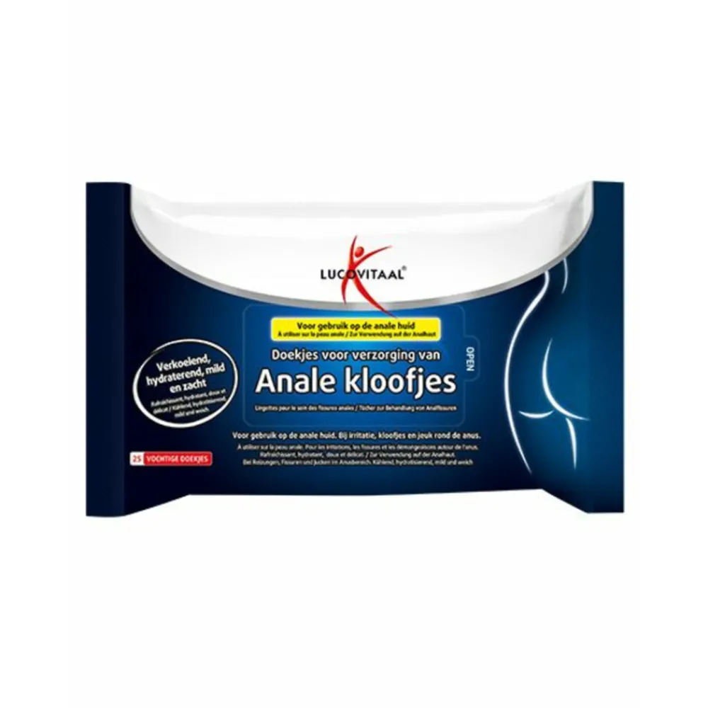 Anale Kloofjes Doekjes 25 stuks^Lucovitaal Clearance