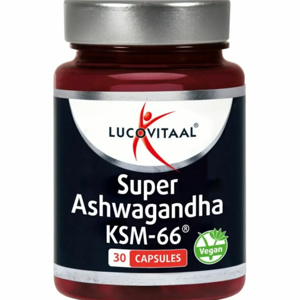 Rustgevend & Slapen<Lucovitaal Ashwagandha KSM-66 Super 30 capsules
