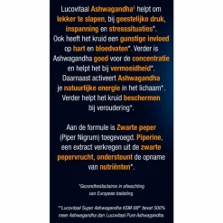 Rustgevend & Slapen<Lucovitaal Ashwagandha KSM-66 Super 30 capsules