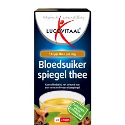 Thee<Lucovitaal Bloedsuikerspiegel Thee 20 zakjes