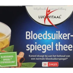Thee<Lucovitaal Bloedsuikerspiegel Thee 20 zakjes