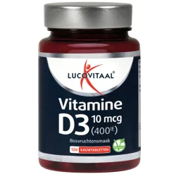 D3 10 mcg (400Ie) Vitamine Vegan Kauwtabletten 60 kauwtabletten^Lucovitaal Sale