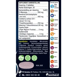 Organen<Lucovitaal D-Mannose Cranberry Blaasfunctie 60 tabletten