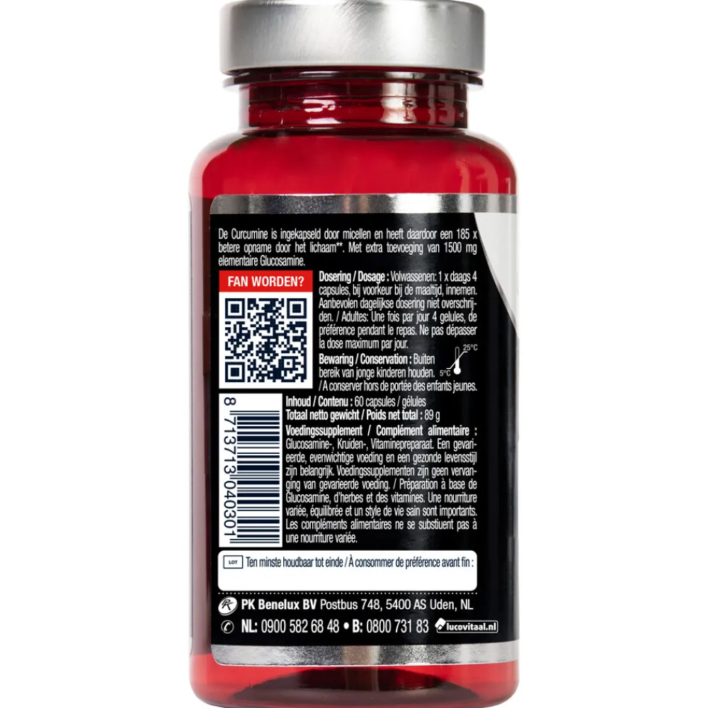 Speciale Bestanddelen<Lucovitaal Glucosamine Curcumine 1500/40mg 60 capsules