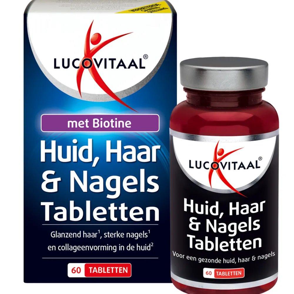 Huid Haar Nagels met Biotine 60 tabletten^Lucovitaal Clearance