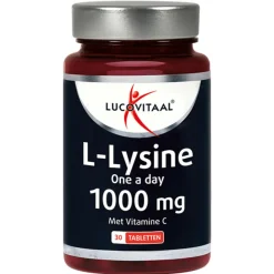 Weerstand & Energie|Speciale Bestanddelen<Lucovitaal L-Lysine 1000mg One a Day 30 tabletten