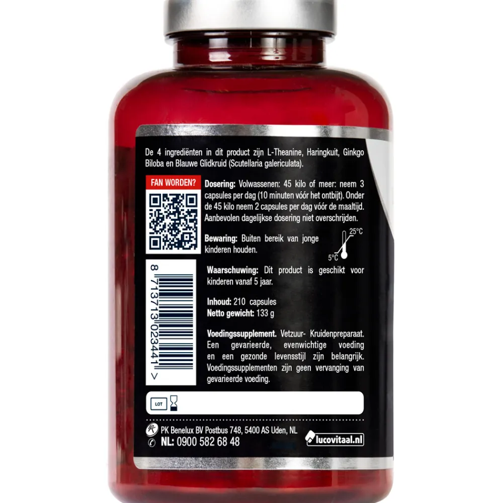 L-theanine Omega 3 210 capsules^Lucovitaal Sale