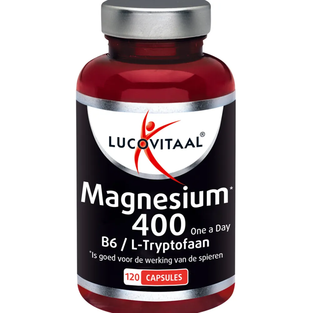 Hot Magnesium 400 met l-tryptofaan 120 capsules Mineralen
