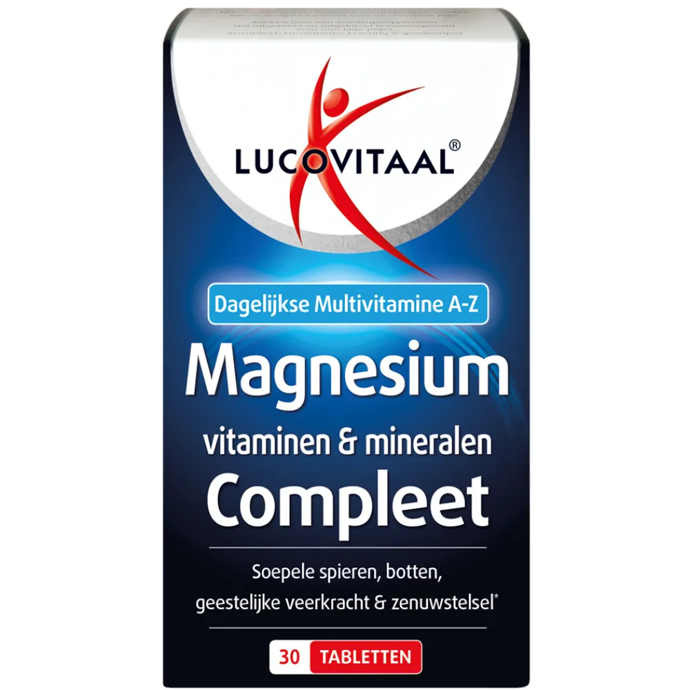 Mineralen<Lucovitaal Magnesium Vitamine en Mineralen Compleet 30 tabletten