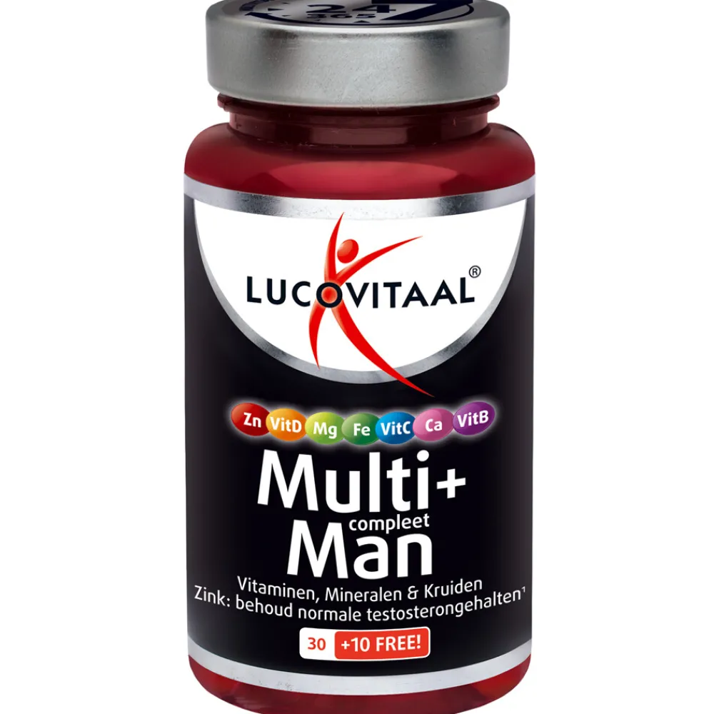 Vitaminen Man|Multi Vitaminen En Mineralen<Lucovitaal Multi + Compleet Man 40 tabletten