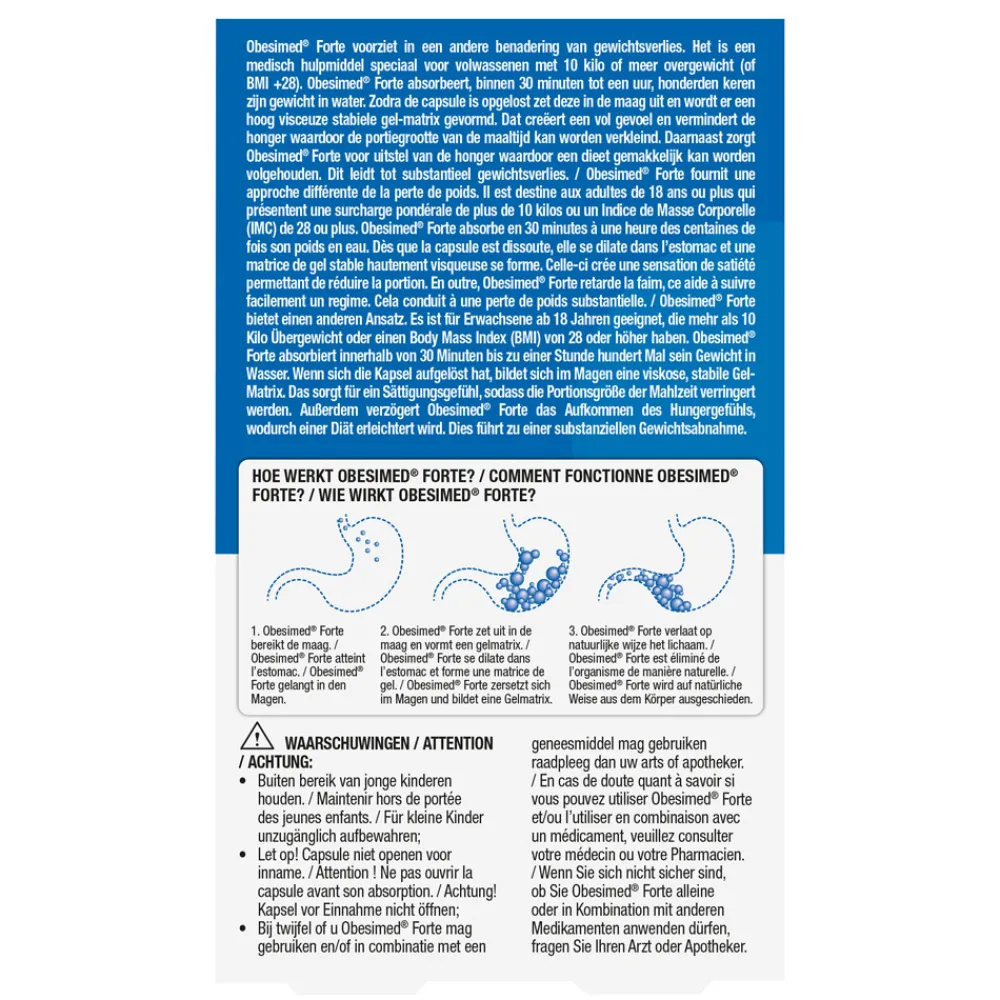 Discount Obesimed Forte 42 capsules Afslankpillen