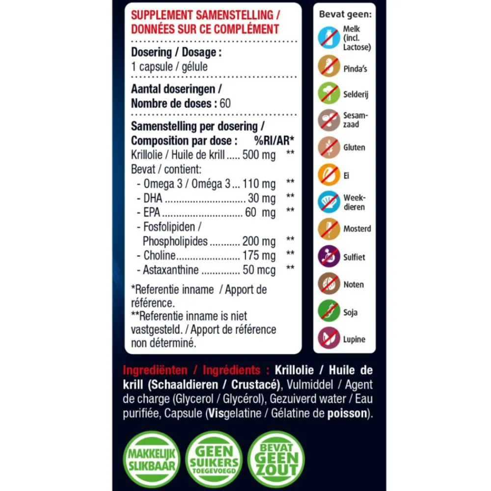 Speciale Bestanddelen<Lucovitaal Omega 3 Krill olie 500 mg 60 capsules