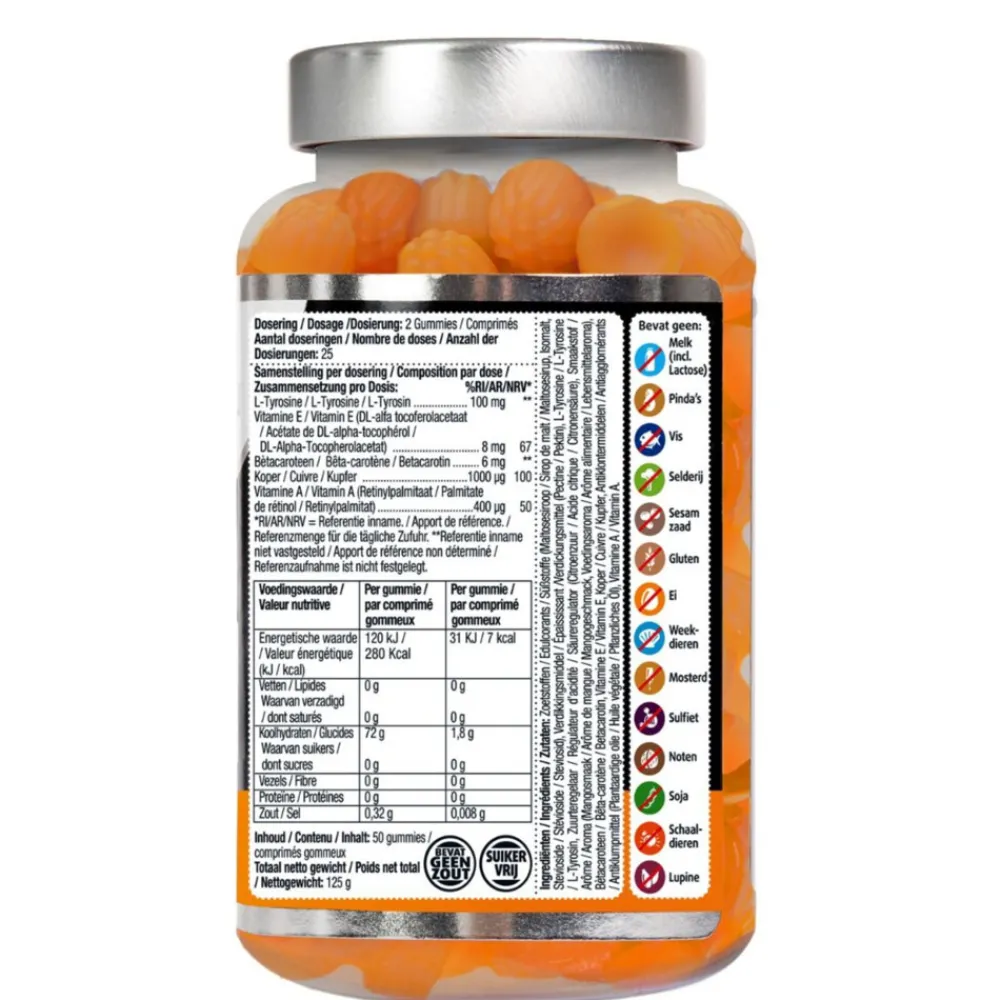 Voor Vrouw Of Man<Lucovitaal Pigmentatie van de Huid 50 gummies