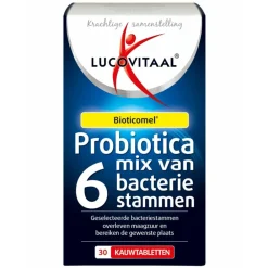 Discount Probiotica Mix van 6 Bacteriënstammen 30 kauwtabletten Speciale Bestanddelen
