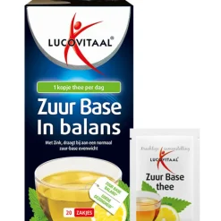 Thee<Lucovitaal Thee Zuur Base 20 stuks