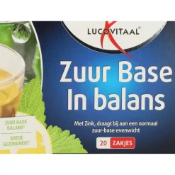 Thee<Lucovitaal Thee Zuur Base 20 stuks