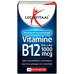 Vitaminen<Lucovitaal Vitamine B12 1000mcg 60 kauwtabletten