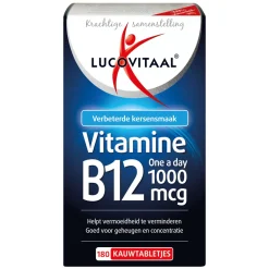 Vitaminen<Lucovitaal Vitamine B12 1000mcg 180 kauwtabletten