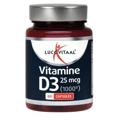 Vitaminen<Lucovitaal Vitamine D3 25mcg 60 capsules