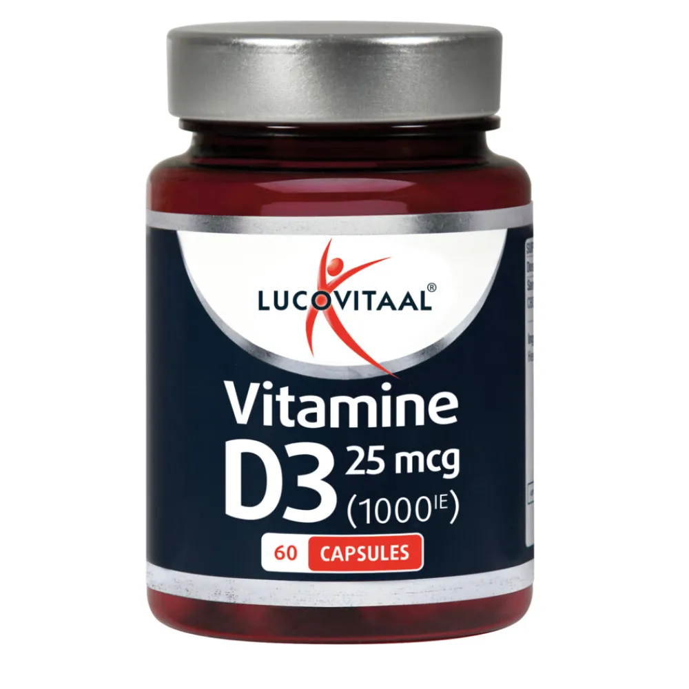 Vitaminen<Lucovitaal Vitamine D3 25mcg 60 capsules